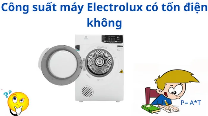 Công suất máy sấy quần áo Electrolux